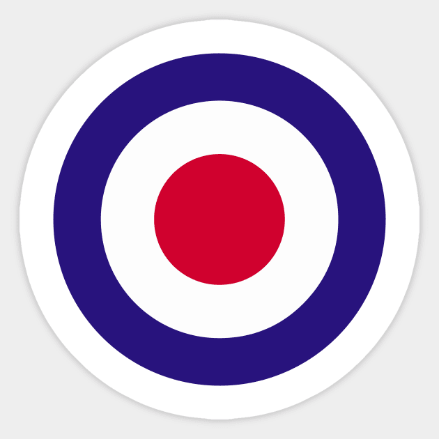 Mod Target Sticker by dumbshirts